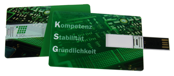 USB-Karte mit herausklappbarem Chip